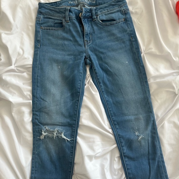 American Eagle Distressed Jeggings - Picture 1 of 9